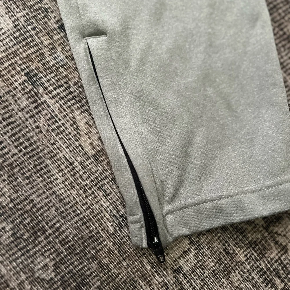 Adidas Game & Go Tapered Pants Mens Grey Aeroready Zippered Ankle Medium